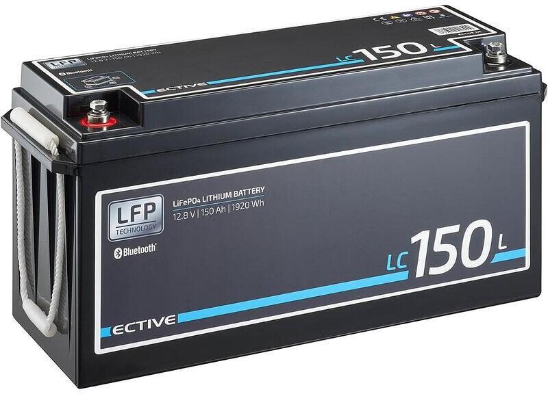 Lithiumbatteri BT 12V LiFePO4 med Bluetooth-overvåking - ECTIVE med app på mobil