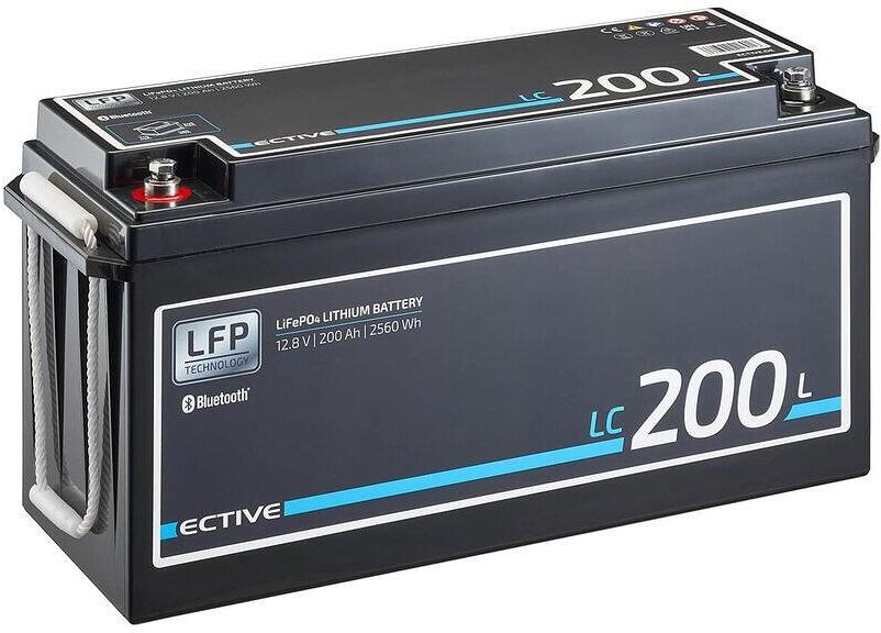 Lithiumbatteri BT 12V LiFePO4 med Bluetooth-overvåking - ECTIVE pakket