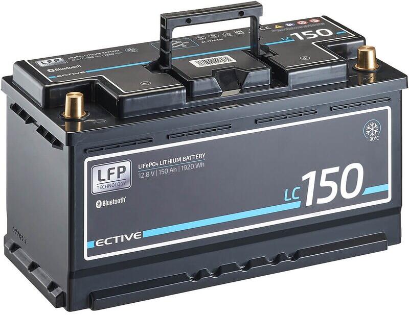 Lithiumbatteri LC 150 LT LiFePO4 12V 150 Ah 15,5 kg bakside