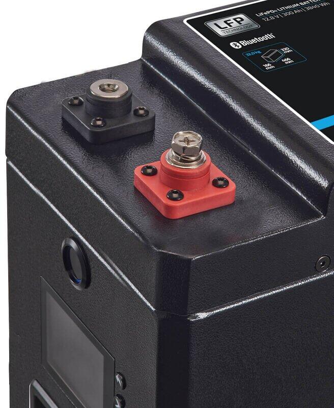 Lithiumbatteri LC LT Slim 12V LiFePO4 med BMS og Bluetooth med metallkapsling