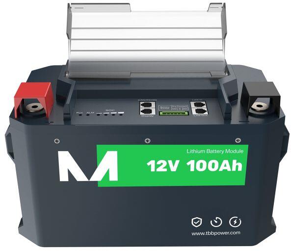 Montert Lithiumbatteri M12 LiFePO4 med varmeelement i system