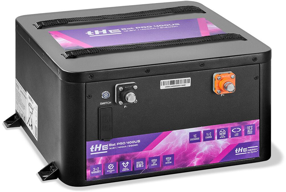 Batteriapp som viser status for Lithiumbatteri tHE Bat Pro LiFePO4
