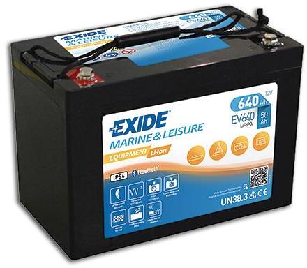 Litium-ion-batteri Marine & Leisure EV 12V med app - Exide bakside