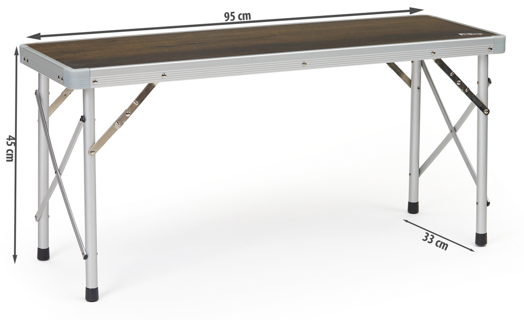 Livenza sammenleggbar sittebenk aluminium sammenlagt