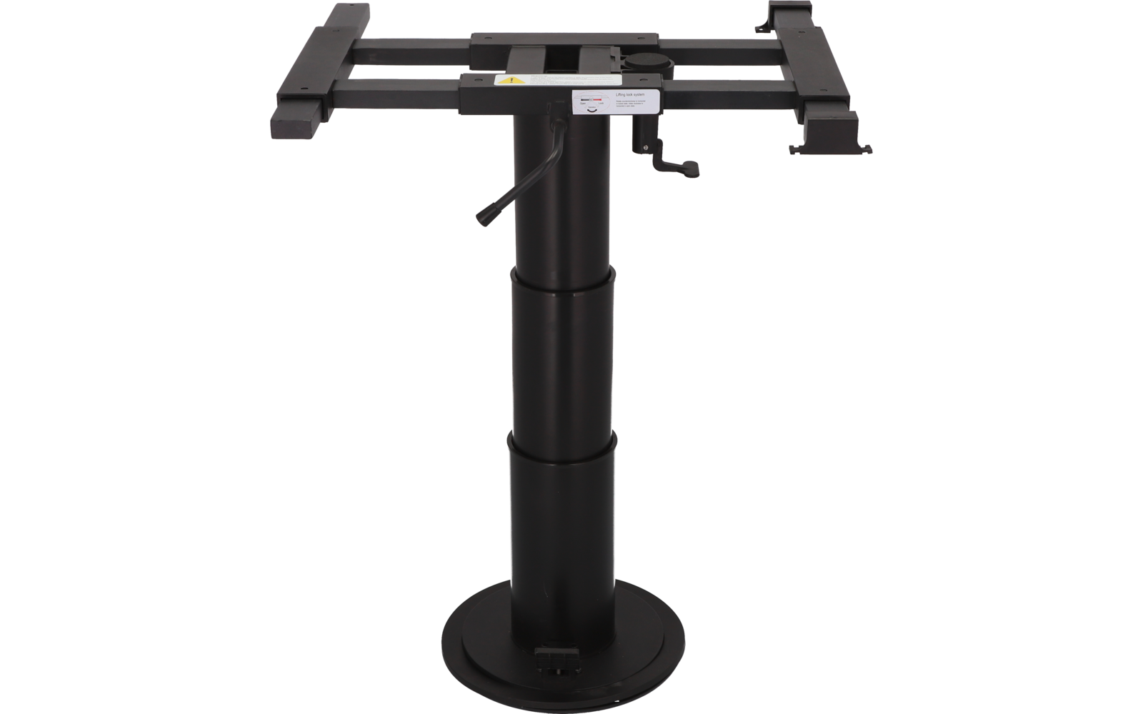 Løftbart bordunderstell frittstående 35,9-73,4 cm bakside