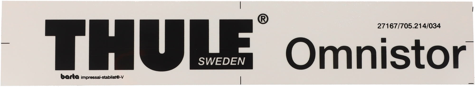 Logo-klistremerke for Omnistor kassettemarkise - Thule forfra