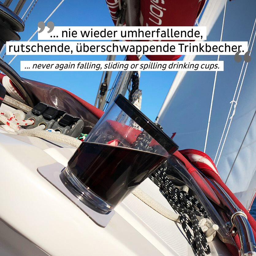 Montert lokk med drikkehull på magnetglass 2-pk 8,1cm silwy