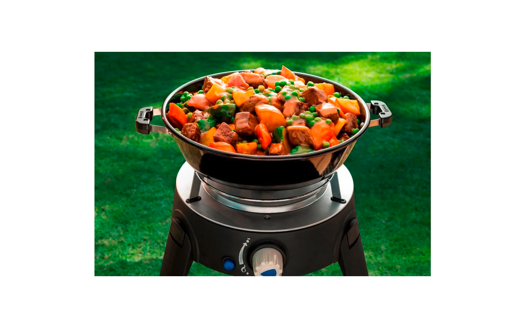 Montert Lokk og grillpanne for Safari Chef 30, emaljert - Cadac Dometic på Safari Chef 30