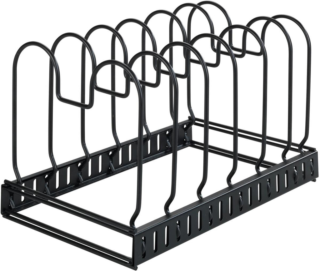 Lokk- og panneholder justerbar 30-57 cm svart - Wenko forfra
