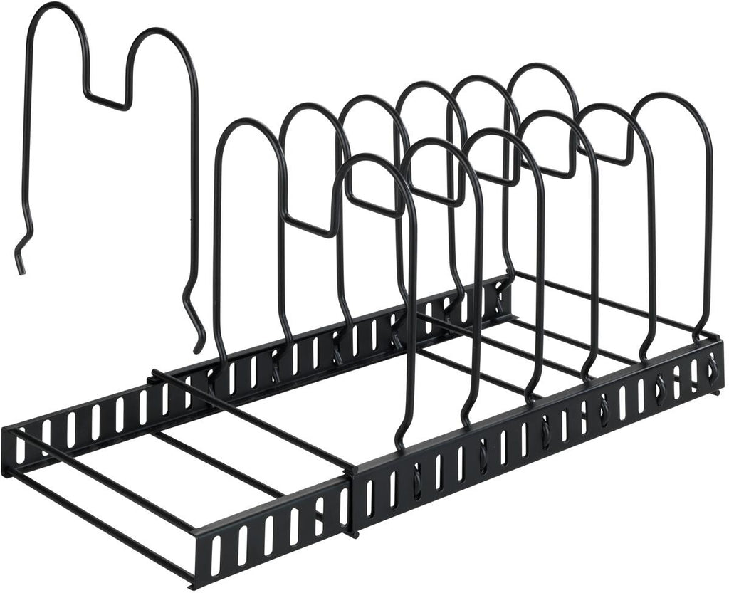 Lokk- og panneholder justerbar 30-57 cm svart - Wenko bakside