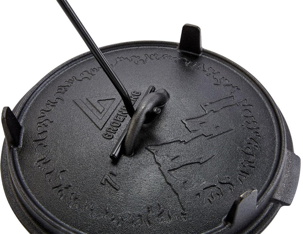 Lokkhever Knopp Handle for Dutch Oven Groenberg montert på lokk