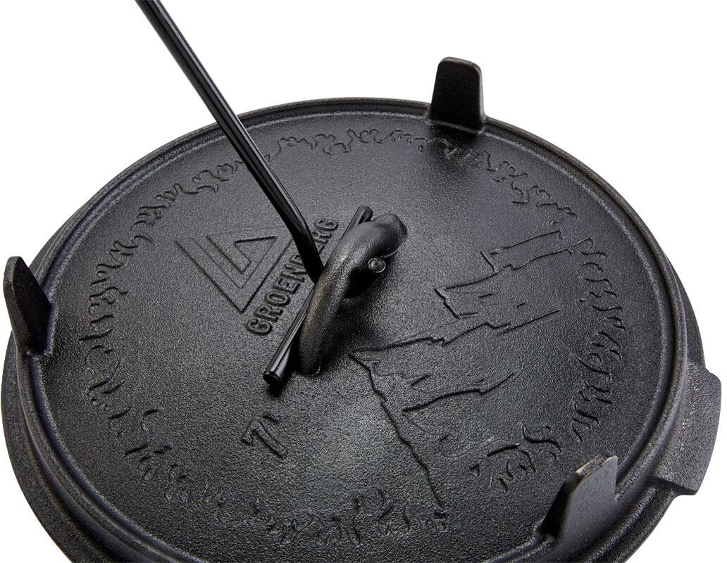 Lokkhever Knopp Handle for Dutch Oven Groenberg montert på lokk