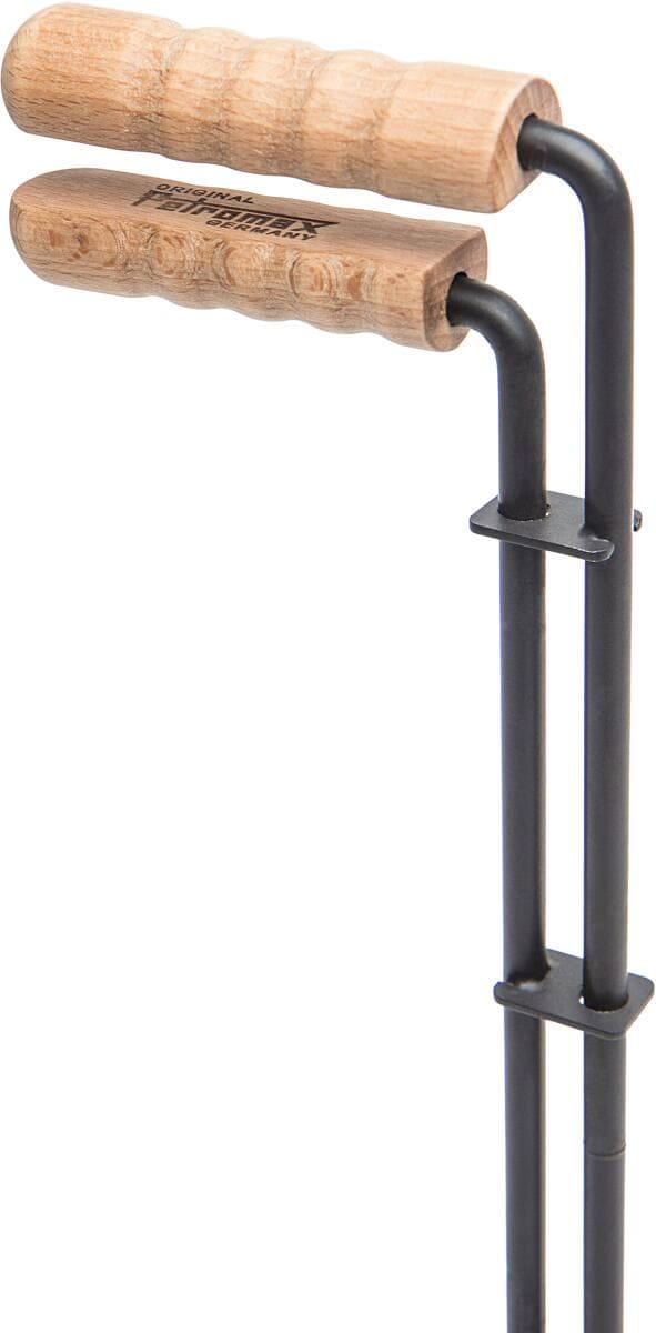 Lokkhever for bålgryte i stål med trehåndtak 34 cm - Petromax bakside