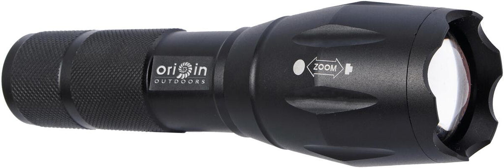 Lommelykt Focus LED 500 lm trinnløs fokus USB forfra
