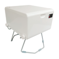 LooSeal® EVO mobilt forseglings-toalett 7,7 kg hvit forfra