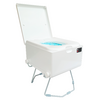 LooSeal® EVO mobilt forseglings-toalett 7,7 kg hvit bakside