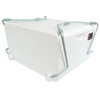 LooSeal® EVO mobilt forseglings-toalett 7,7 kg hvit detalj av sete