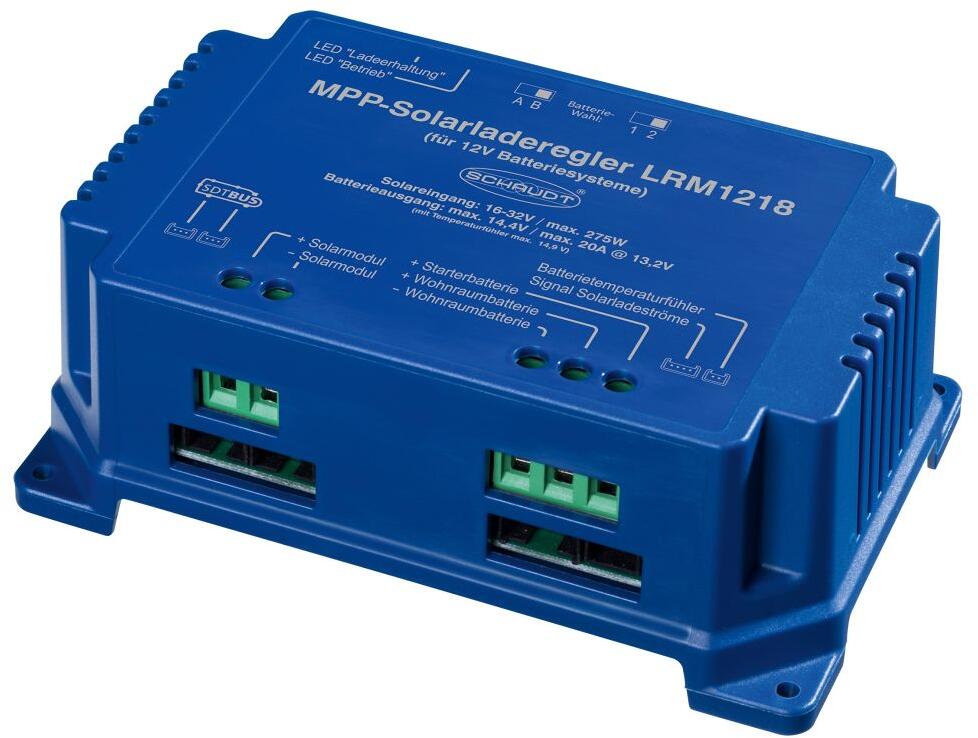 LRM 1218 MPPT laderegulator 20A med temperatursensor fra Lippert