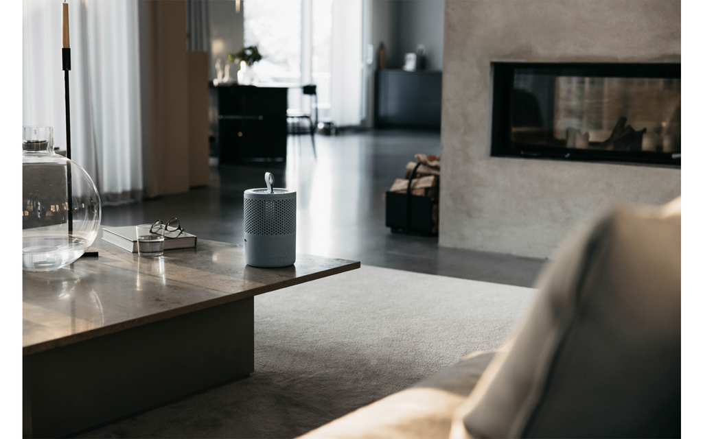 Luftavfukter Duo Family Series 6 for 60 m³ mørkegrå detalj av granulat