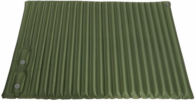 Luftmadrass 2-persons 138x200 cm grønn 1,8 kg forfra
