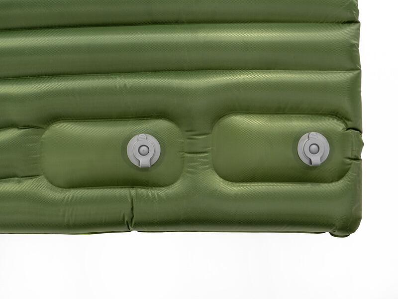 Luftmadrass 2-persons 138x200 cm grønn 1,8 kg bakside