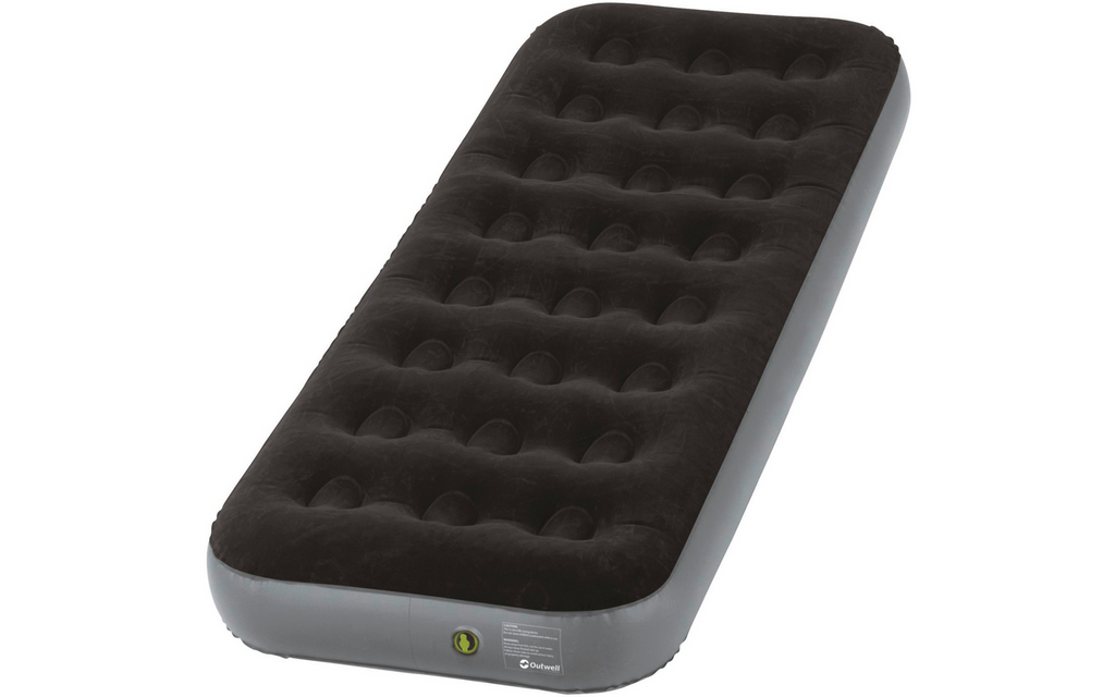 Detalj av flokket overside på Luftmadrass Classic Single 185 x 70 x 20 cm PVC, 1,4 kg - Outwell
