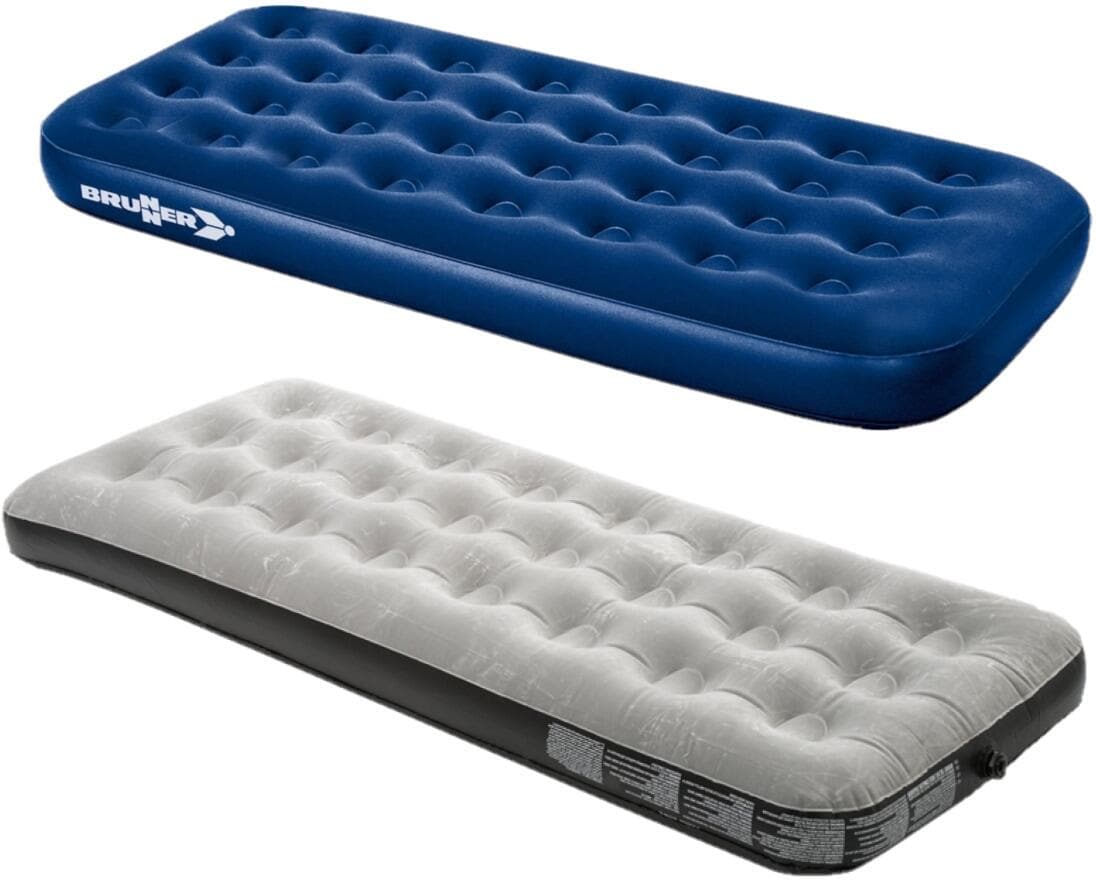 Luftmadrass Flair Single 191x73x22 cm velour PVC sett forfra