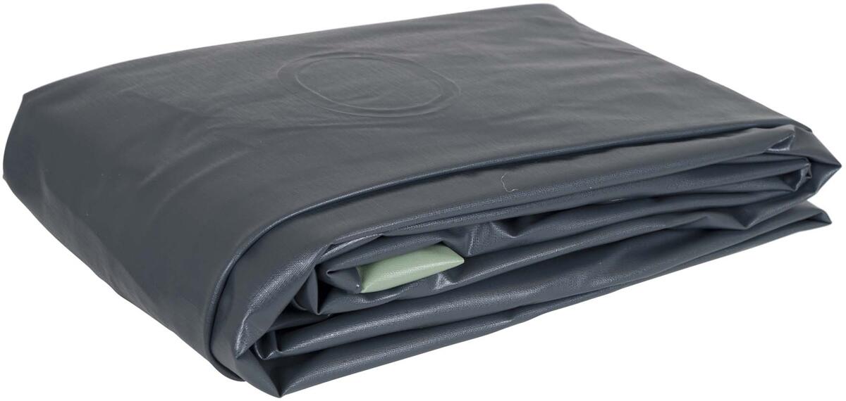 Luftmadrass velour 200x78 cm vinyl Bo-Camp i grå farge