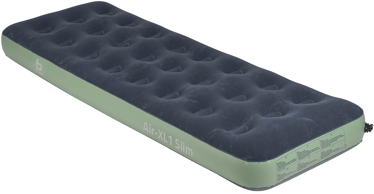 Luftmadrass velour Air-XL1 Slim 200x70 cm vinyl bakside