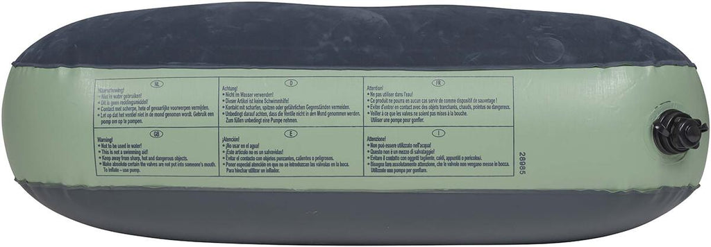 Luftmadrass velour Air-XL1 Slim 200x70 cm vinyl detalj av ventil