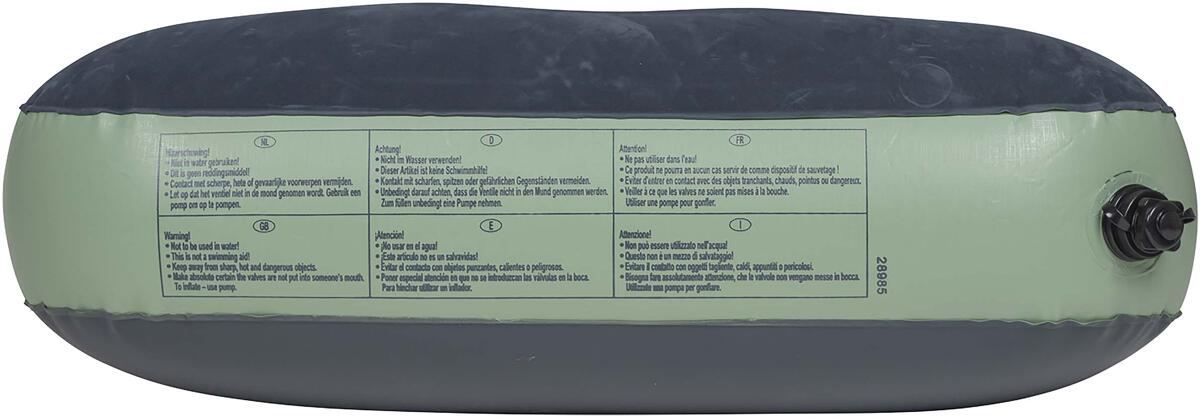 Luftmadrass velour Air-XL1 Slim 200x70 cm vinyl detalj av ventil