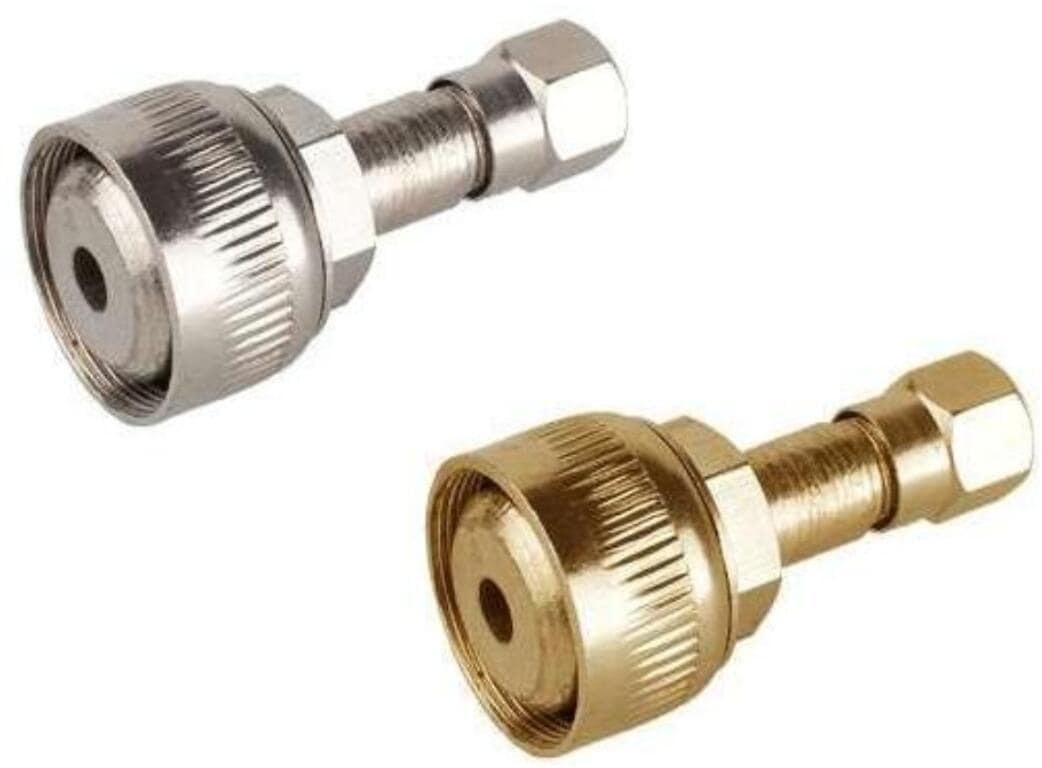 Luftpumpeadapter for parafinlampe, messing - Petromax forfra