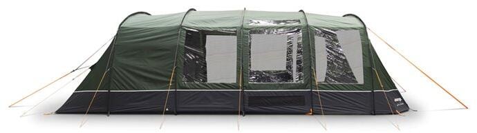 Montert Lufttelt Sherwood Package 4-6 pers 5000 mm vannsøyle på campingplass