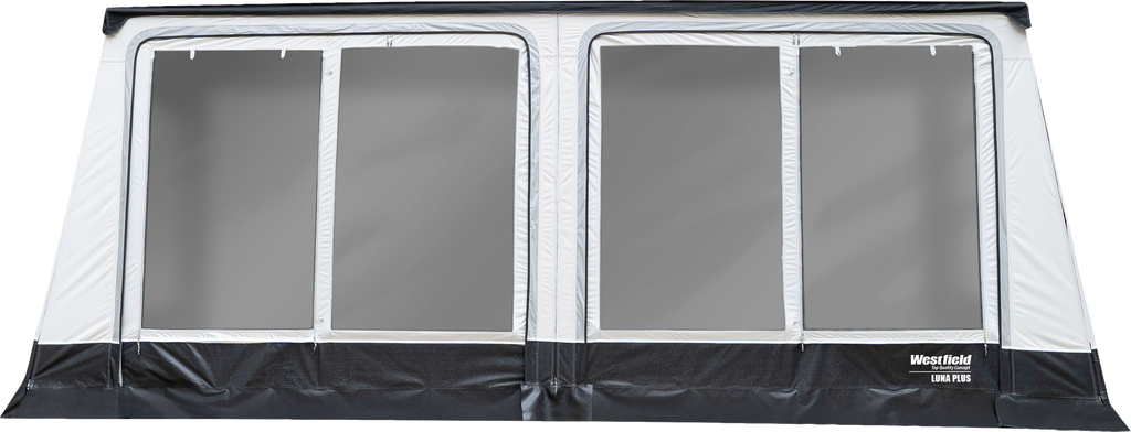 Luna Plus markisefortelt for campingvogn 465x250 cm - Westfield forfra