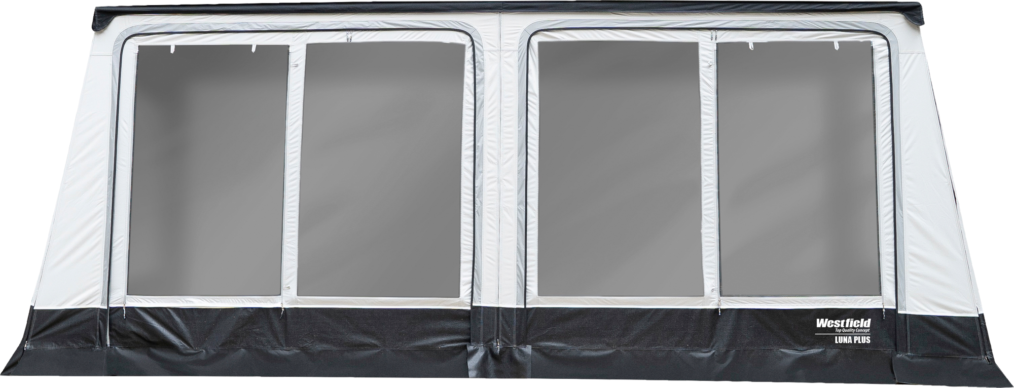 Luna Plus markisefortelt for campingvogn 465x250 cm - Westfield forfra