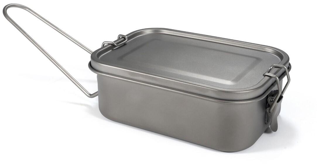 Lunchbox 2-i-1 titan 0,8 L med sammenleggbart håndtak bakside