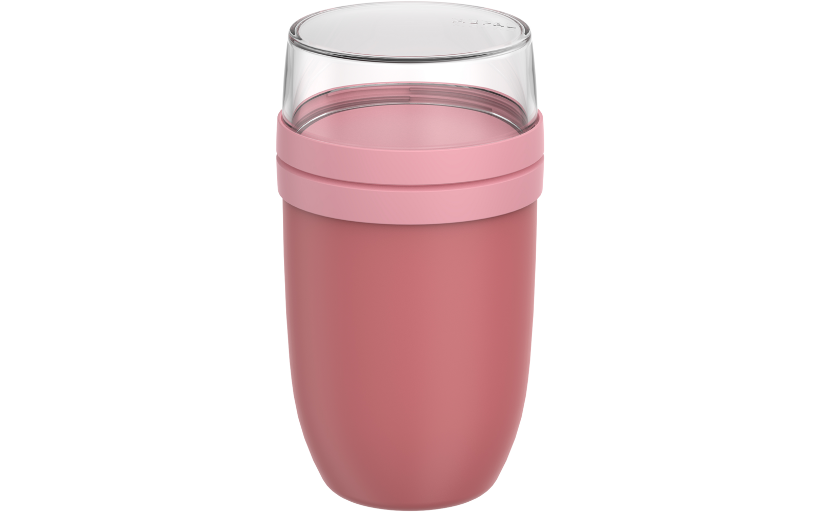 Lunchpot XL 2-delt lekkasjesikker 750+300 ml vivid mauve detalj og lokk