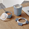 Lunsjkopp Sigma home Food to go blå detalj av lokk