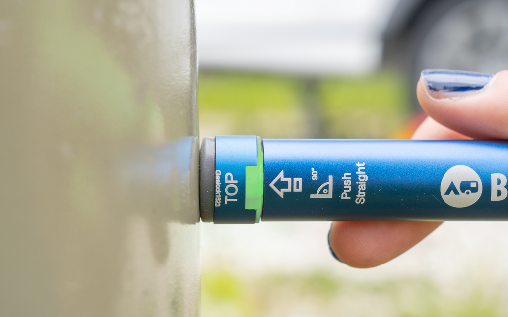 Montert LX10 Gascontrol gassnivåmåler på stålflaske
