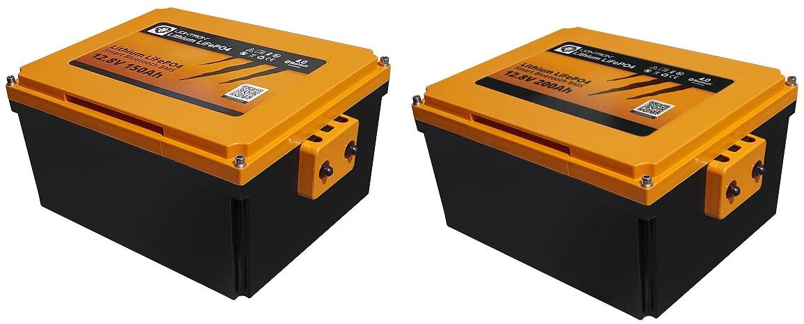 LXArctic litiumbatteri 12,8V undersete med BMS og BT 4.0 forfra