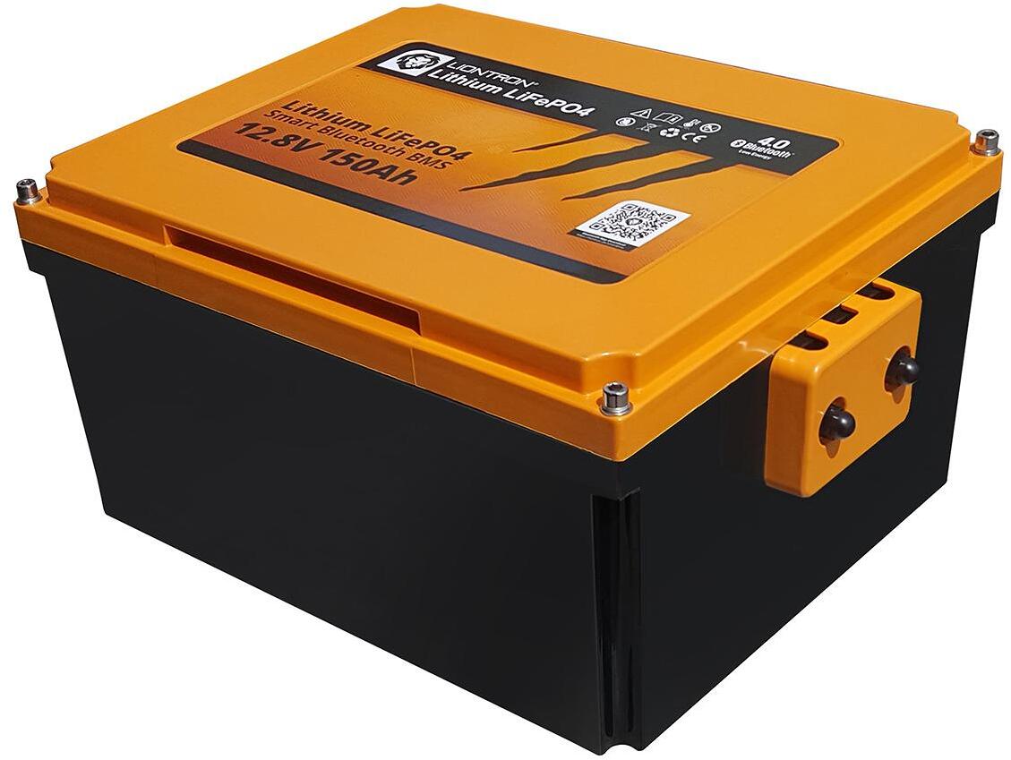 LXArctic litiumbatteri 12,8V undersete med BMS og BT 4.0 bakside