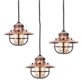 Lyslenke Edison string lights copper med tre LED-lys