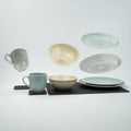 Magnet-porselen servicesett MIX & MATCH 11-delers - silwy forfra