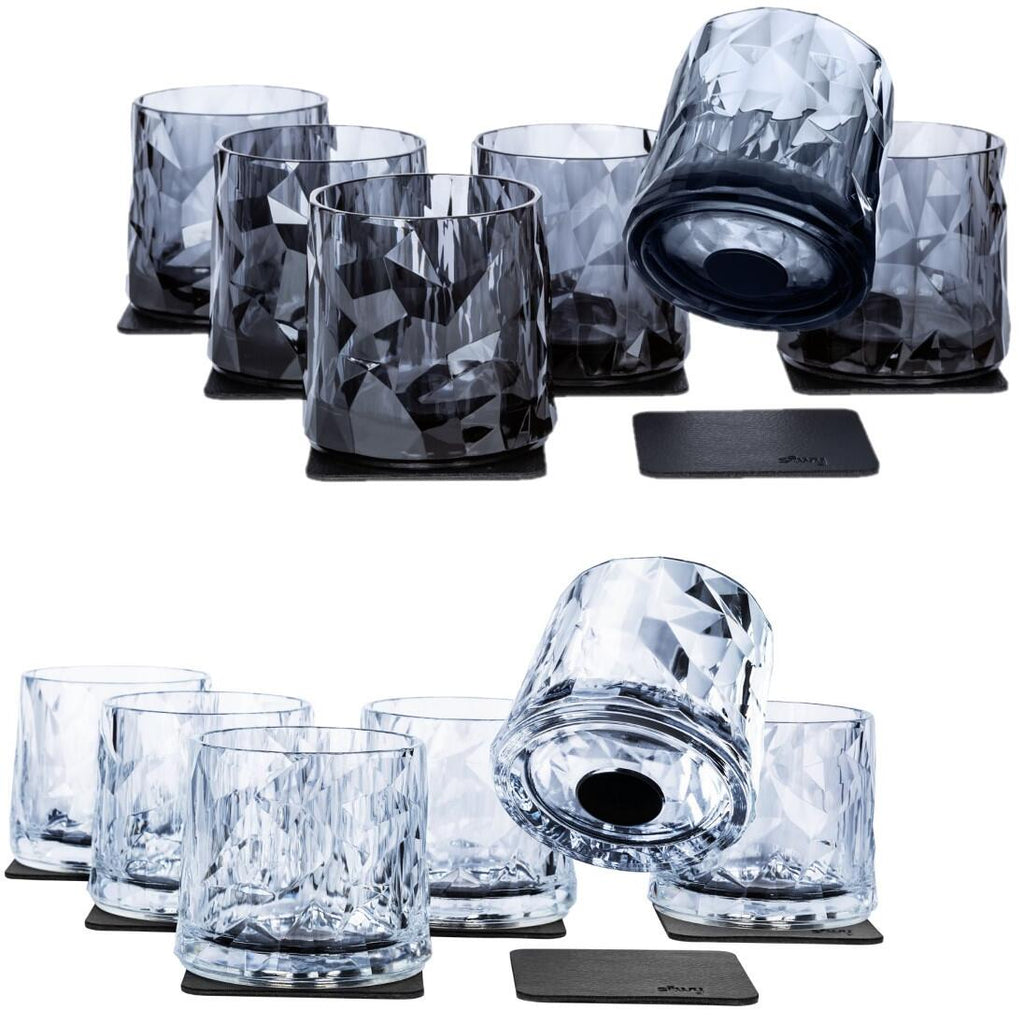 Forfra Magnet tumbler i plast 250 ml transparent - silwy