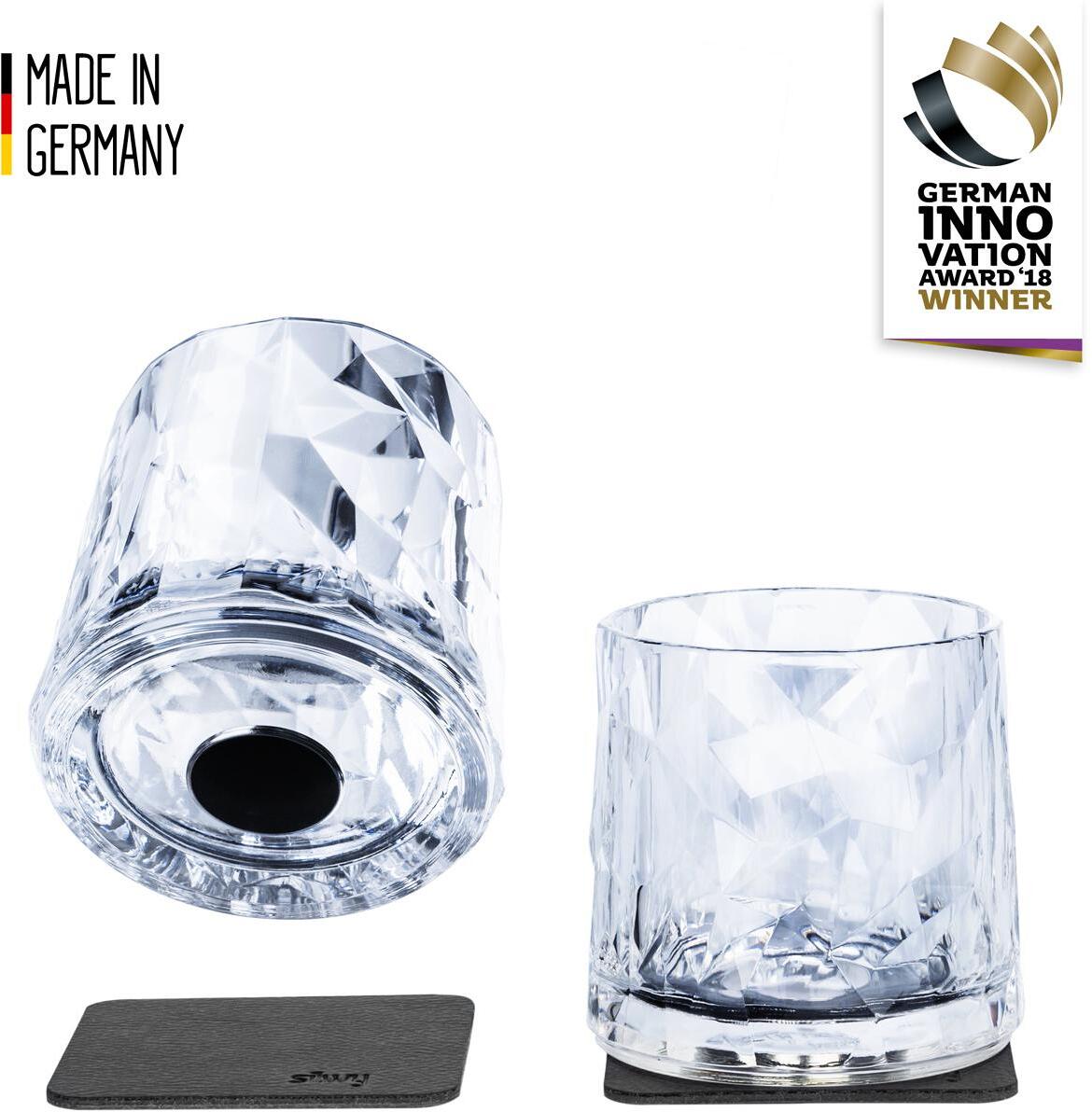 Bakside Magnet tumbler i plast 250 ml transparent - silwy