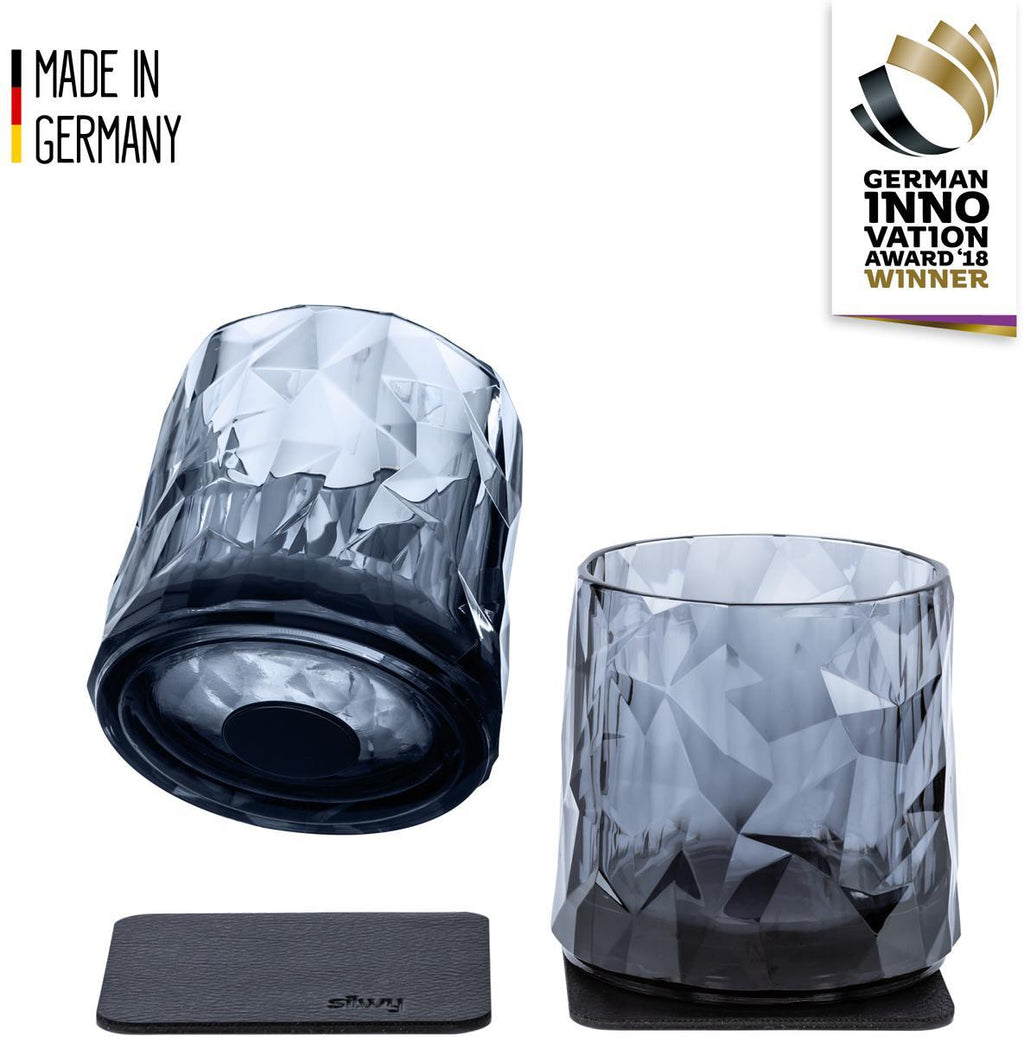 Detaljbilde av Magnet tumbler i plast 250 ml transparent - silwy