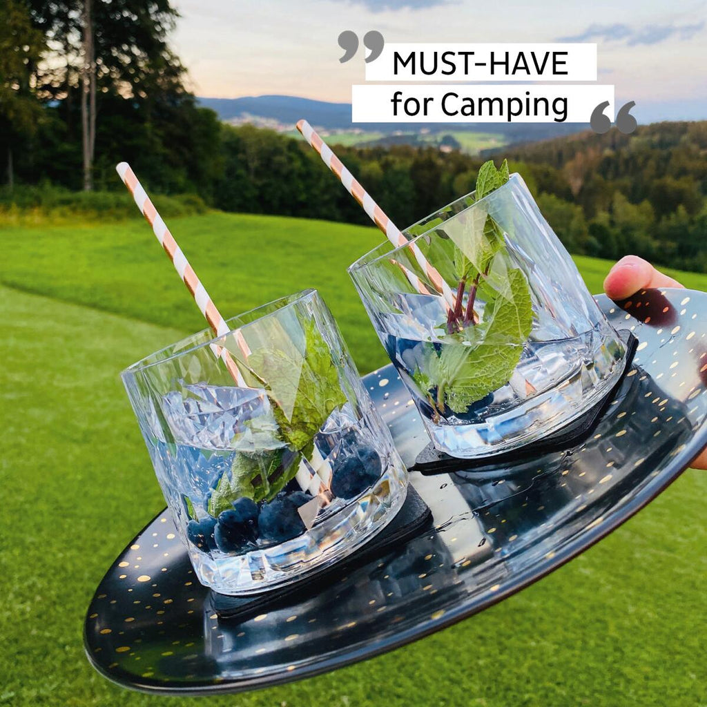 Magnet tumbler i plast 250 ml transparent - silwy i bruk