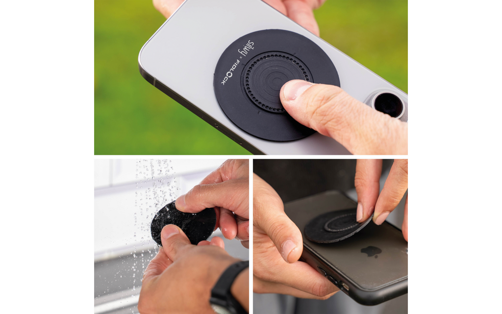 Bakside av Magnet-vakuum patch for mobil og nettbrett inkl. Sticky Base