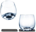 Magnet whiskyglass i krystallglass 250 ml 2-delers sett forfra