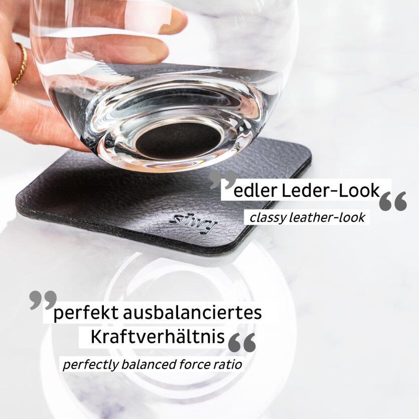 Detalj av magnet under Magnet whiskyglass i krystallglass 250 ml 2-delers sett